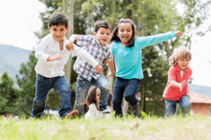 Featured Image for Happy group of kids playing at the park 2