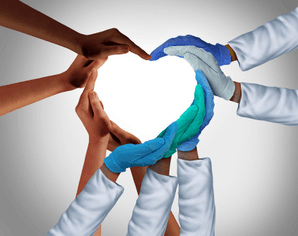 Featured Image for Diverse hands form heart