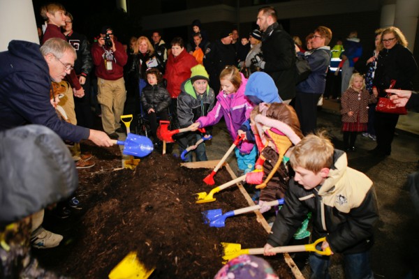 Tree lighting and groundbreaking mark 7th anniversary