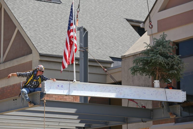 "Topping Off" ceremony marks next milestone for construction project