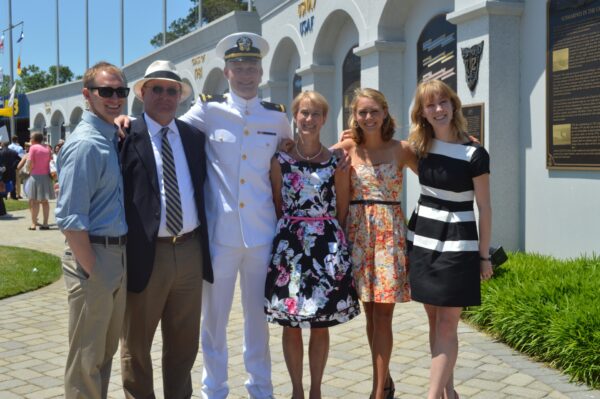 Dr. Kuerbitz's family at son's graduation 
