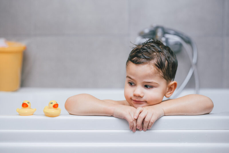 Little boys bathing online