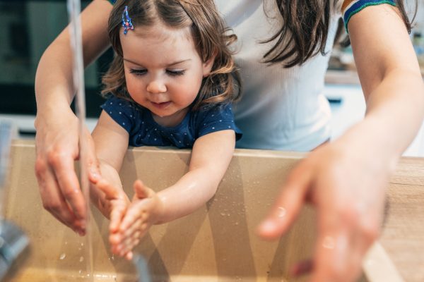 proper hand washing